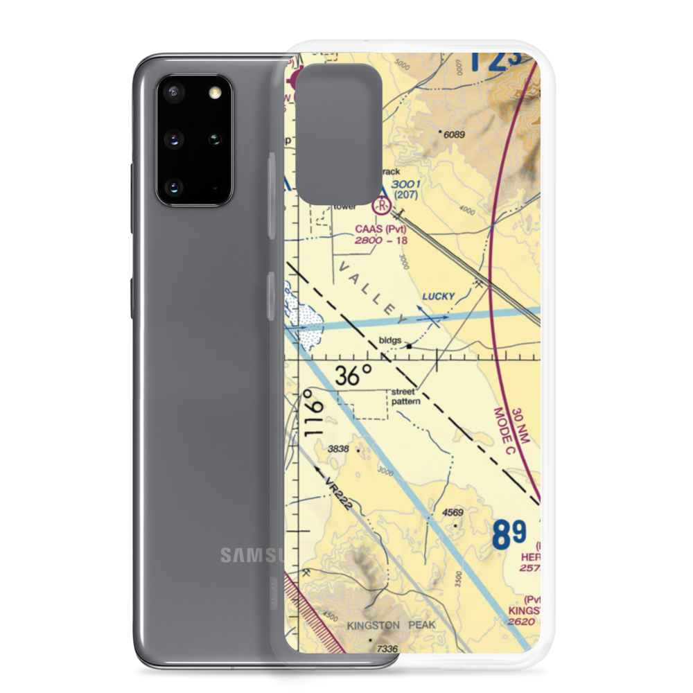 Hidden Hills Airport (L57) VFR Sectional Samsung Case Samsung Galaxy S20 Plus model shown
