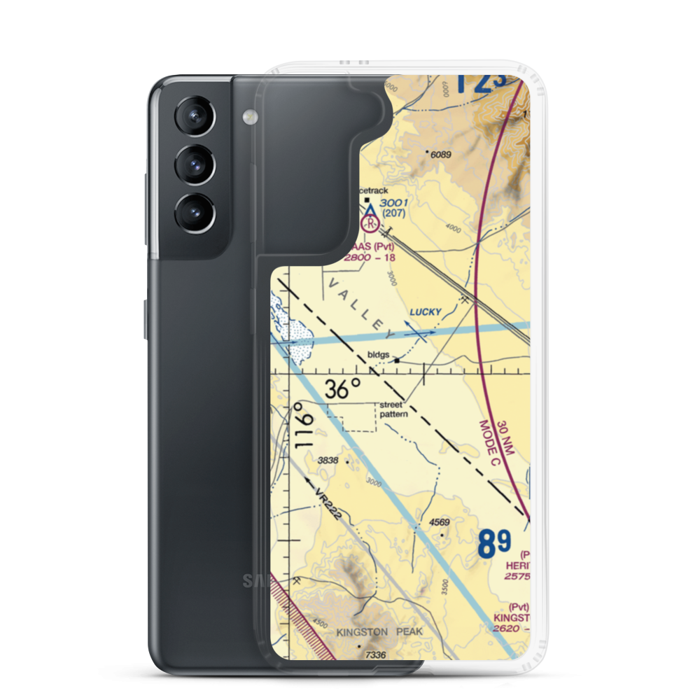 Hidden Hills Airport (L57) VFR Sectional Samsung Case Samsung Galaxy S21 model shown