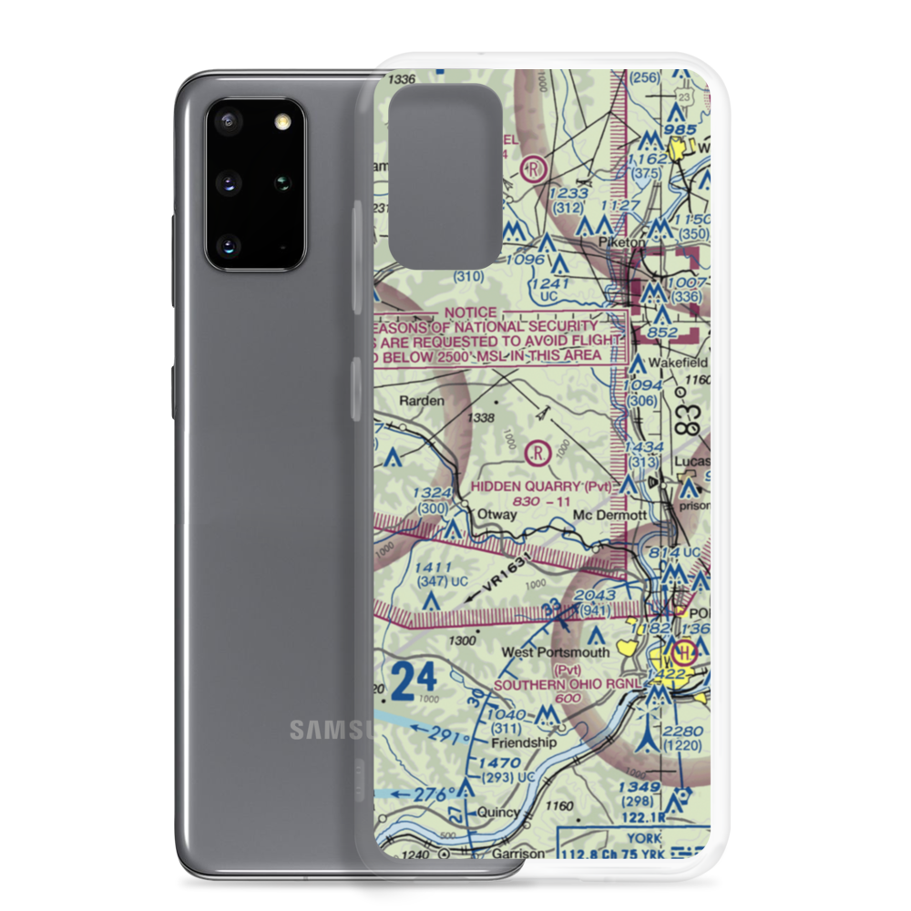 Hidden Quarry Airport (0OI9) VFR Sectional Samsung Case Samsung Galaxy S20 Plus model shown