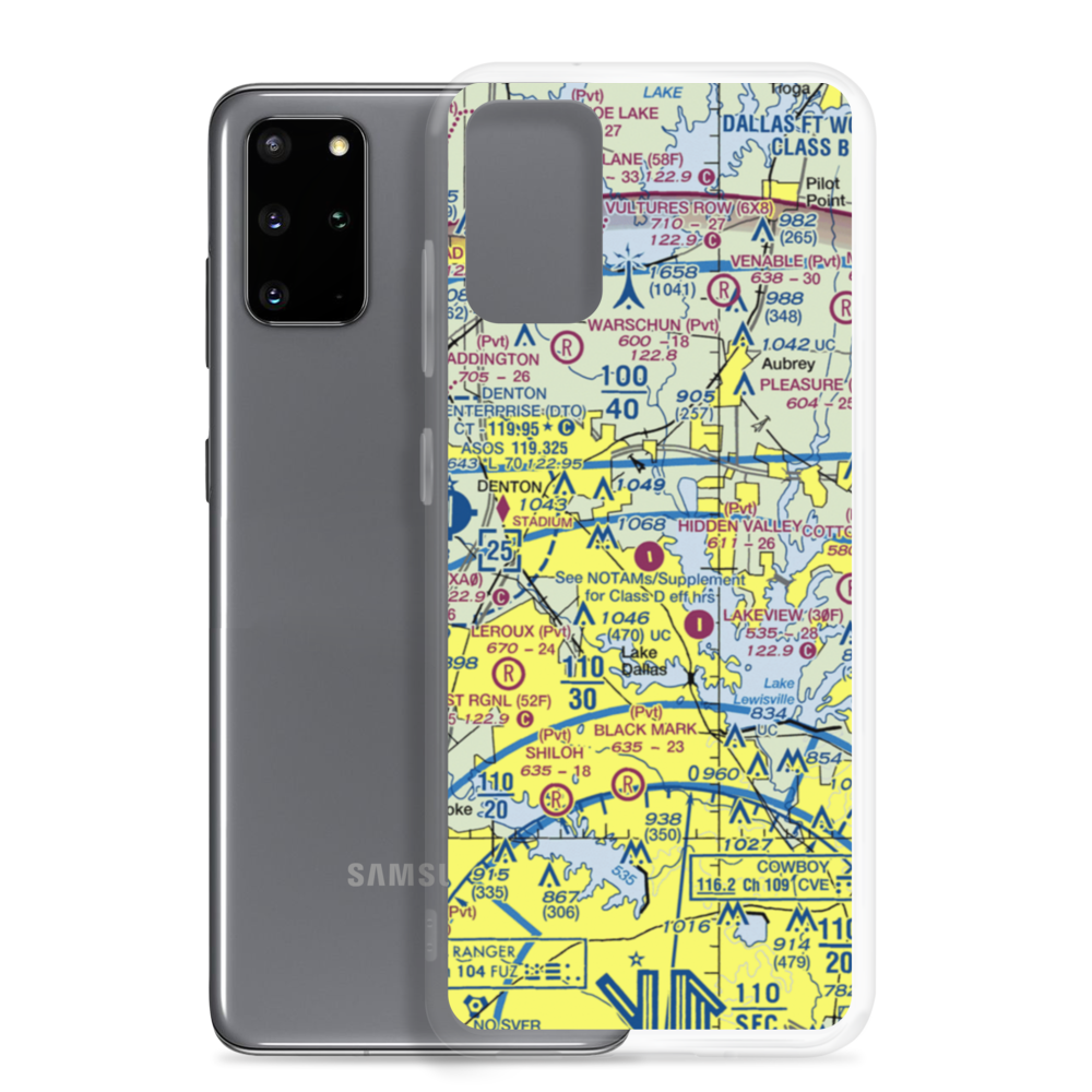 Hidden Valley Airpark (5TX0) VFR Sectional Samsung Case Samsung Galaxy S20 Plus model shown