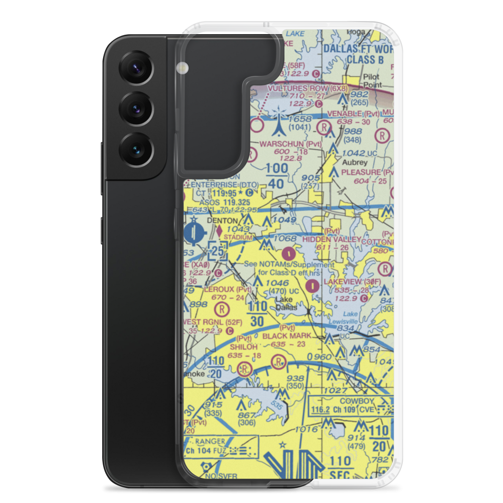 Hidden Valley Airpark (5TX0) VFR Sectional Samsung Case Samsung Galaxy S22 Plus model shown