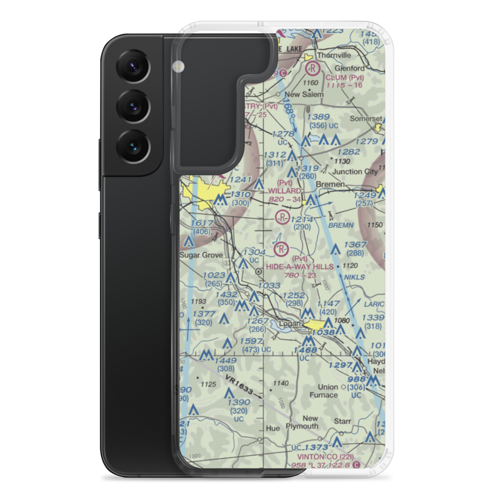 Hide-A-Way Hills Resort Airport (11OA) VFR Sectional Samsung Case Samsung Galaxy S22 Plus model shown