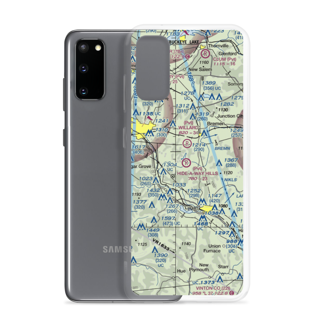 Hide-A-Way Hills Resort Airport (11OA) VFR Sectional Samsung Case Samsung Galaxy S20 model shown