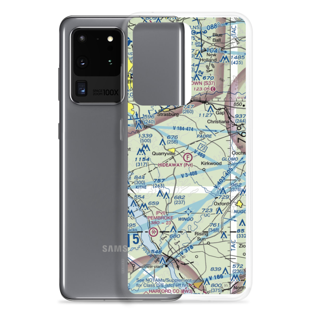 Hideaway Ultralightport (14PS) VFR Sectional Samsung Case Samsung Galaxy S20 Ultra model shown