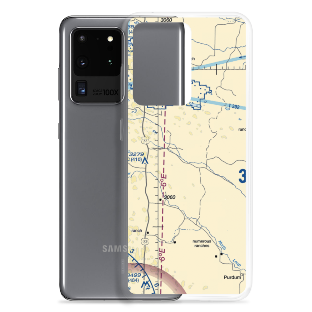 Higgins Bros Airport (1NE0) VFR Sectional Samsung Case Samsung Galaxy S20 Ultra model shown