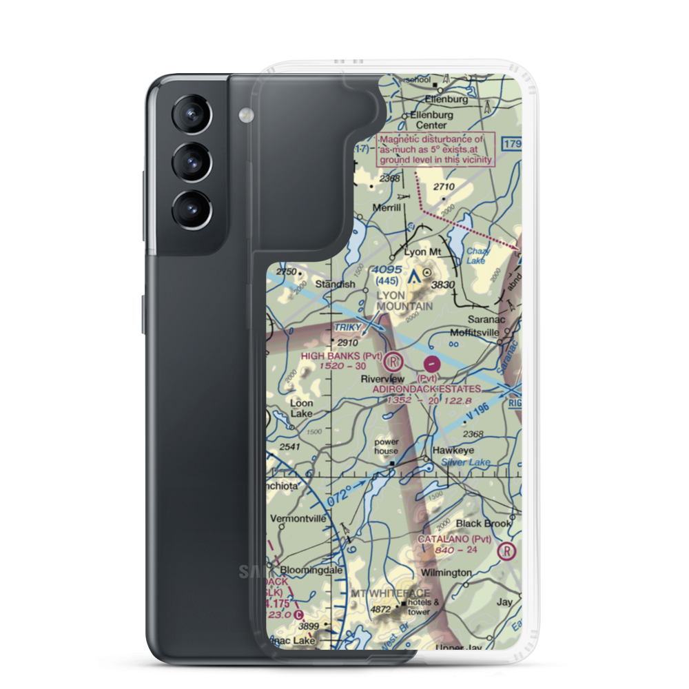 High Banks Farm Landing Area Airport (1NY4) VFR Sectional Samsung Case Samsung Galaxy S21 model shown