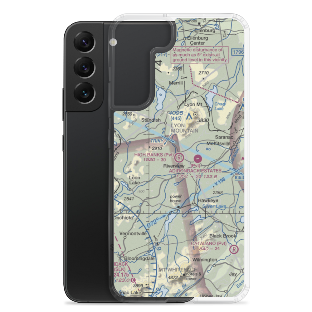 High Banks Farm Landing Area Airport (1NY4) VFR Sectional Samsung Case Samsung Galaxy S22 Plus model shown