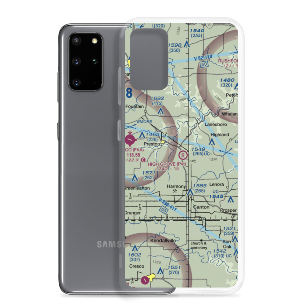High Grove Airport (23MN) VFR Sectional Samsung Case Samsung Galaxy S20 Plus model shown