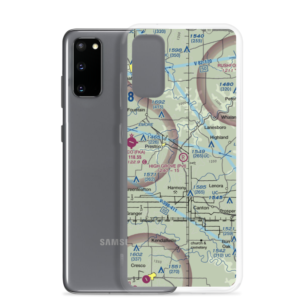 High Grove Airport (23MN) VFR Sectional Samsung Case Samsung Galaxy S20 model shown