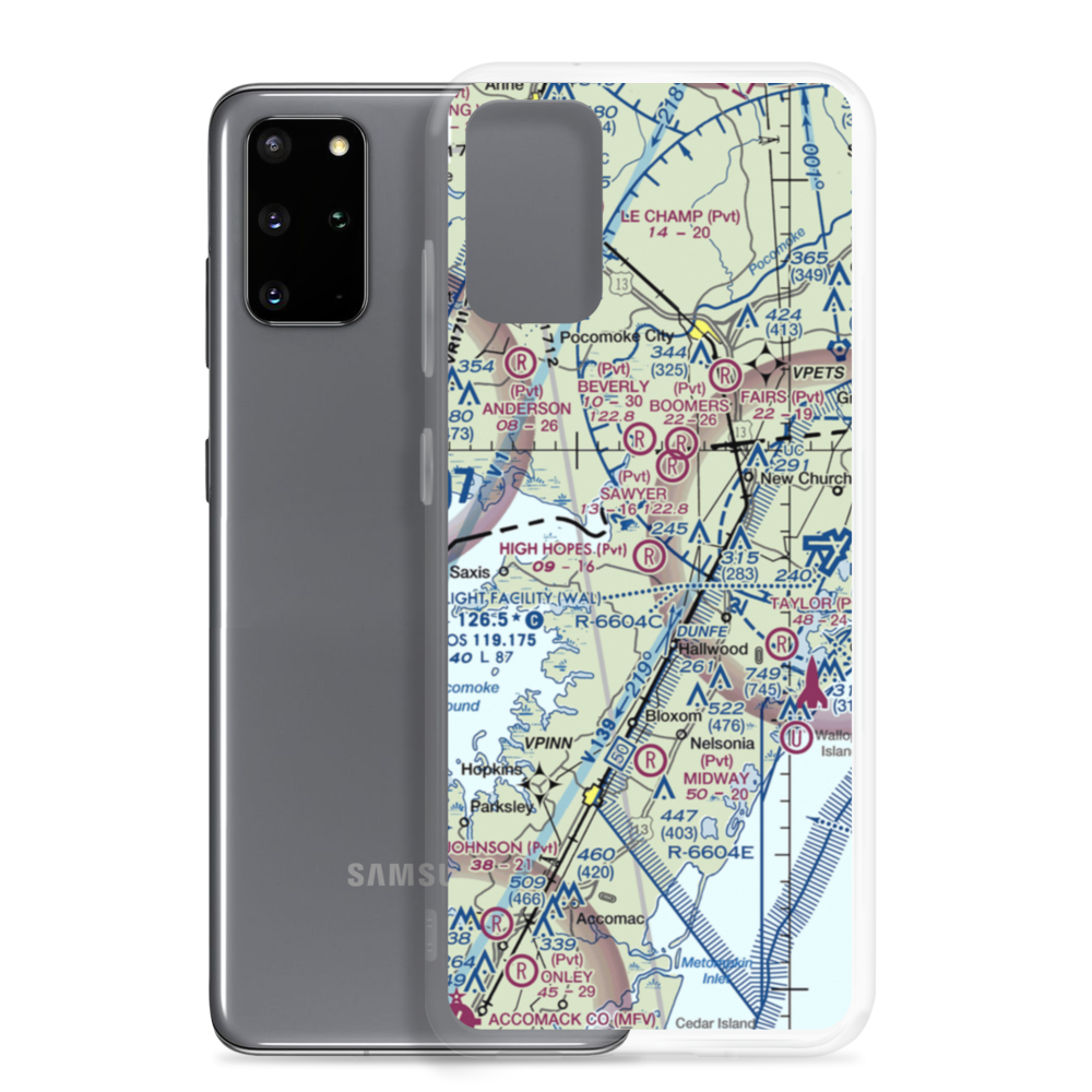 High Hopes Airport (VA41) VFR Sectional Samsung Case Samsung Galaxy S20 Plus model shown