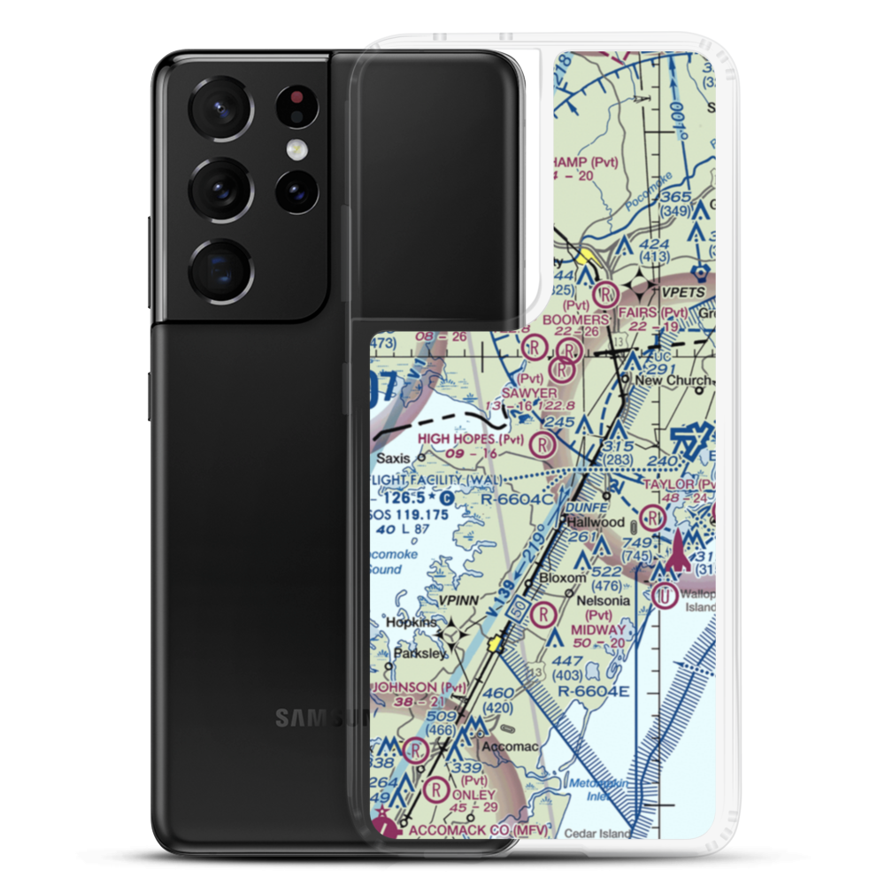 High Hopes Airport (VA41) VFR Sectional Samsung Case Samsung Galaxy S21 Ultra model shown