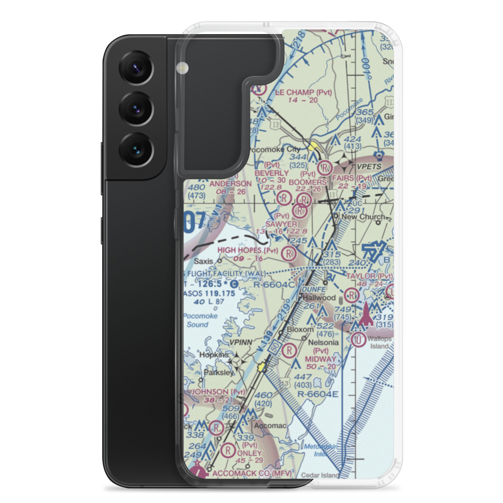 High Hopes Airport (VA41) VFR Sectional Samsung Case Samsung Galaxy S22 Plus model shown