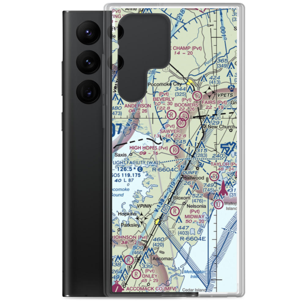 High Hopes Airport (VA41) VFR Sectional Samsung Case Samsung Galaxy S22 Ultra model shown