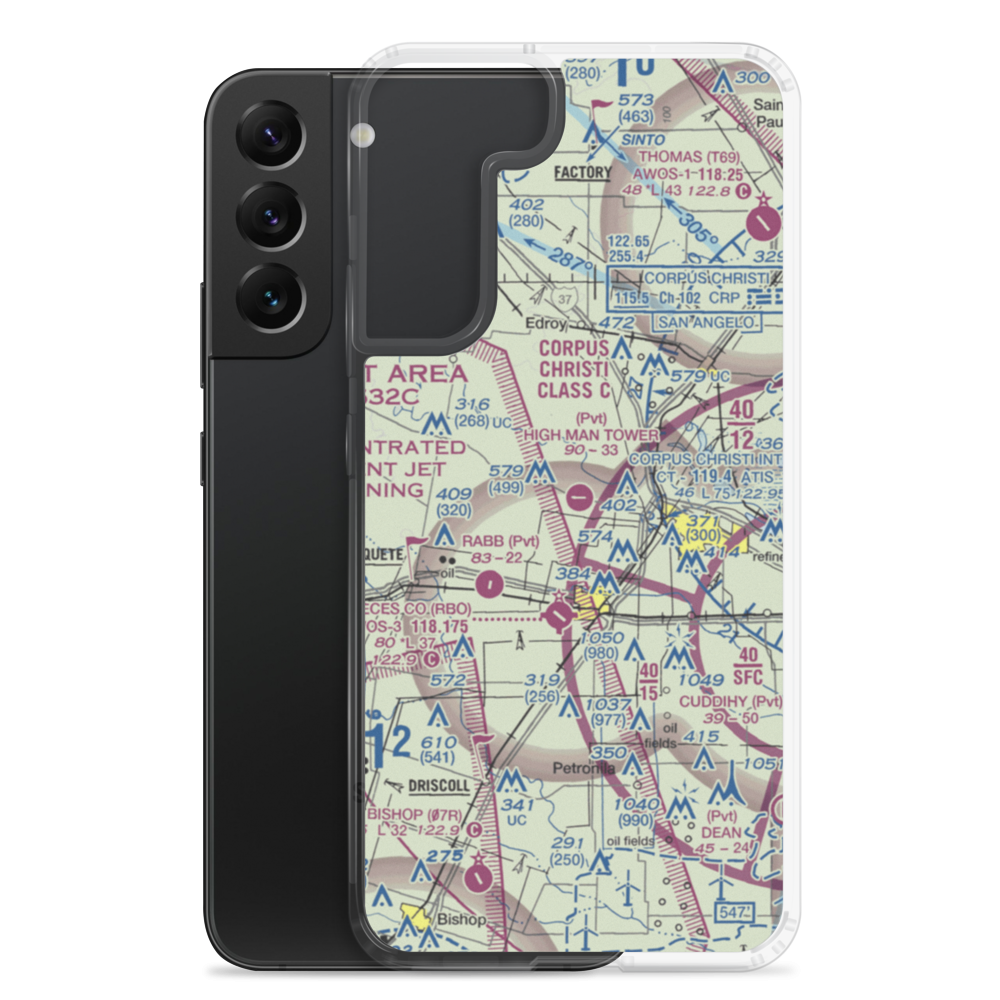 High Man Tower Airstrip (TE62) VFR Sectional Samsung Case Samsung Galaxy S22 Plus model shown