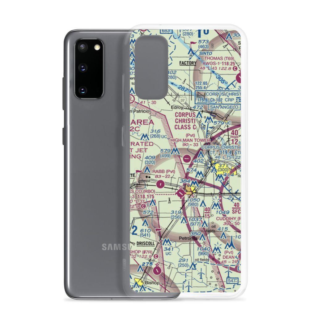 High Man Tower Airstrip (TE62) VFR Sectional Samsung Case Samsung Galaxy S20 model shown