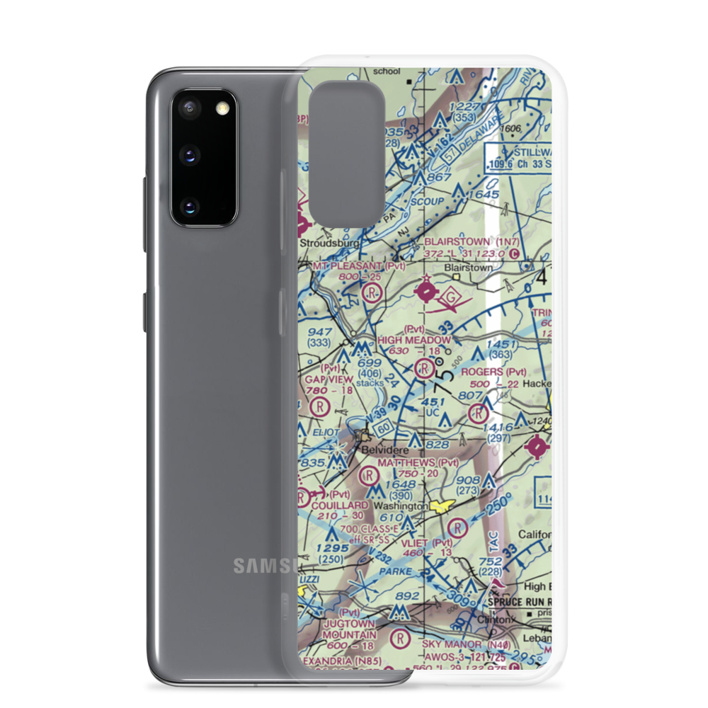 High Meadow Farms Airport (9NJ8) VFR Sectional Samsung Case Samsung Galaxy S20 model shown