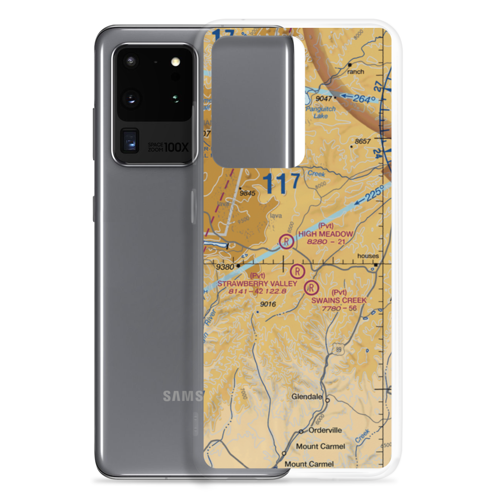 High Meadow Ranch Airport (2UT2) VFR Sectional Samsung Case Samsung Galaxy S20 Ultra model shown
