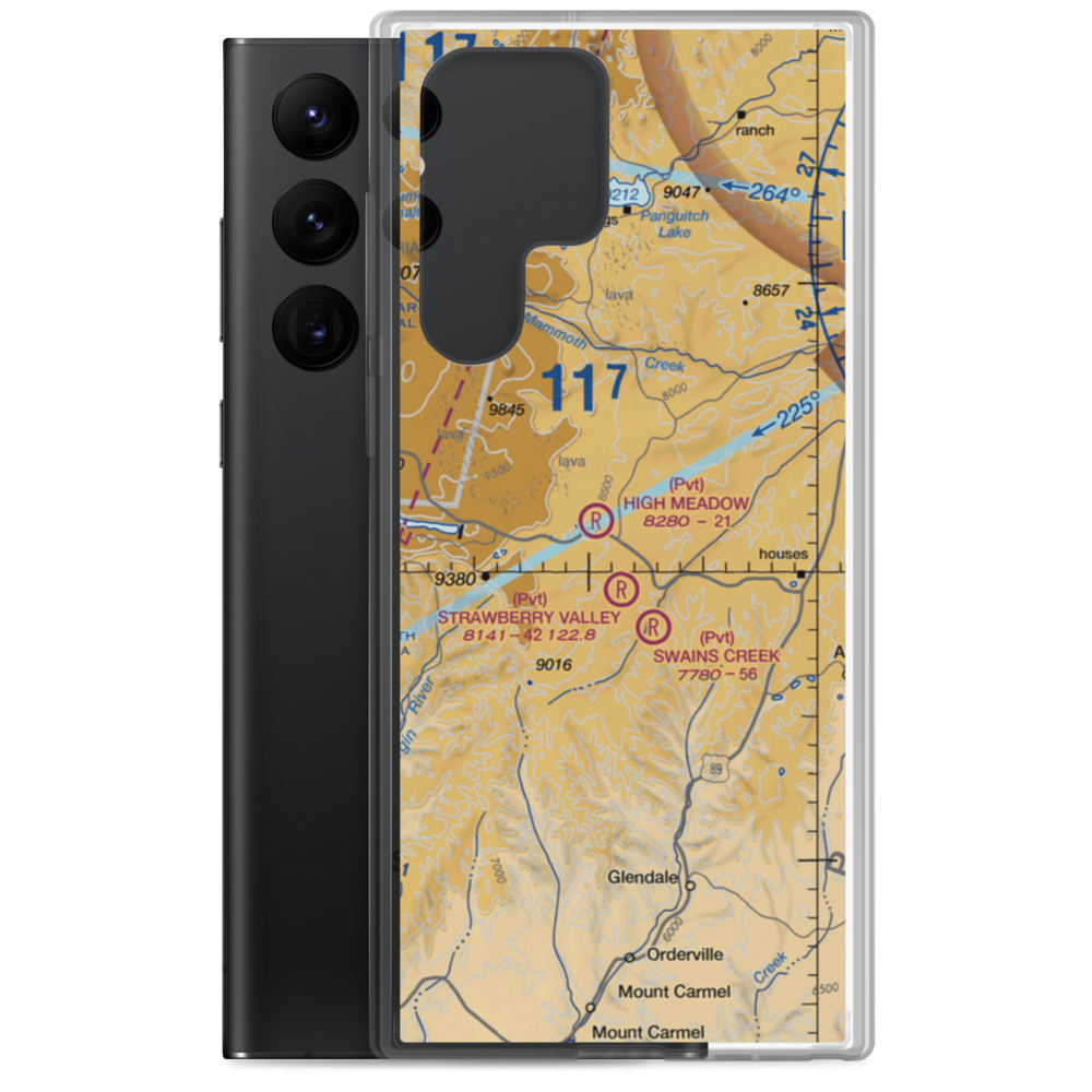 High Meadow Ranch Airport (2UT2) VFR Sectional Samsung Case Samsung Galaxy S22 Ultra model shown