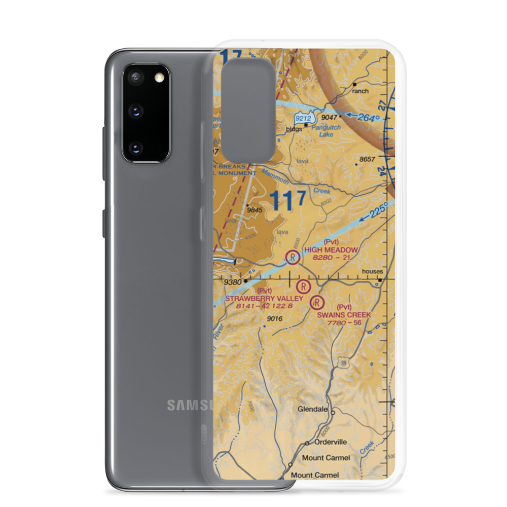 High Meadow Ranch Airport (2UT2) VFR Sectional Samsung Case Samsung Galaxy S20 model shown