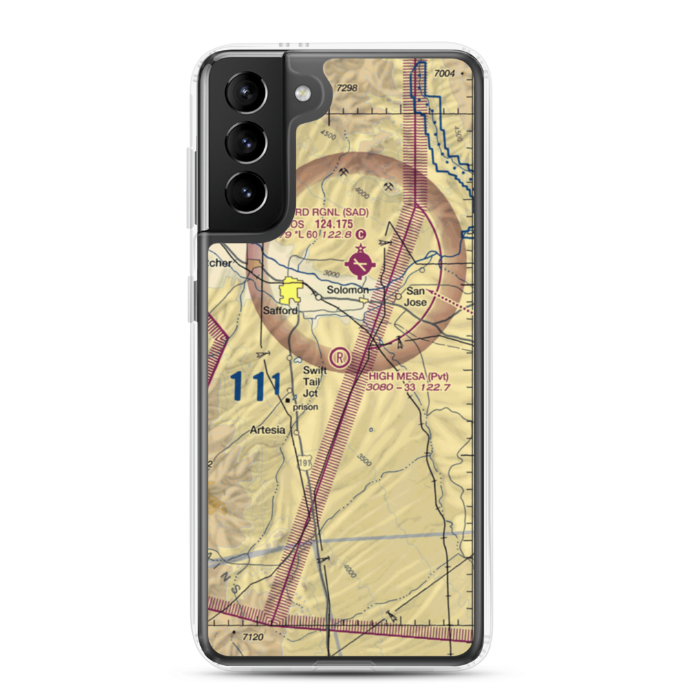 High Mesa Airpark (3AZ8) VFR Sectional Samsung Case Samsung Galaxy S21 Plus model shown