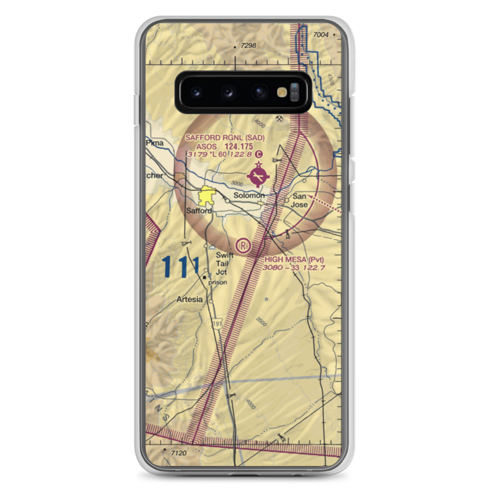 High Mesa Airpark (3AZ8) VFR Sectional Samsung Case Samsung Galaxy S10+ model shown