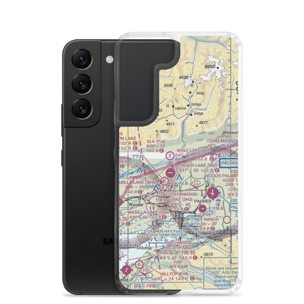 High Ridge Association Airport (97AK) VFR Sectional Samsung Case Samsung Galaxy S22 model shown