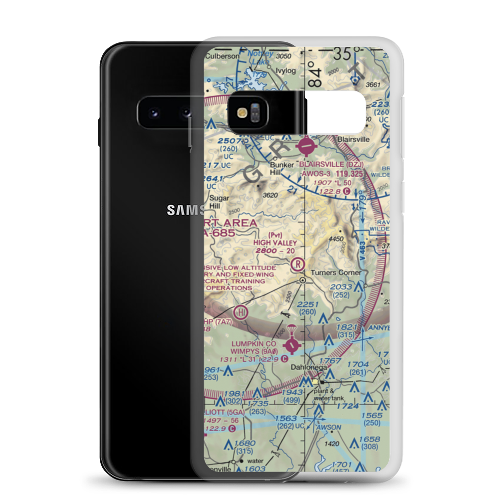 High Valley Airpark (GA87) VFR Sectional Samsung Case Samsung Galaxy S10 model shown