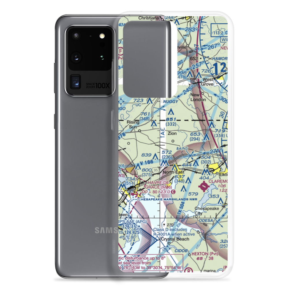 High Valley Airport (16MD) VFR Sectional Samsung Case Samsung Galaxy S20 Ultra model shown