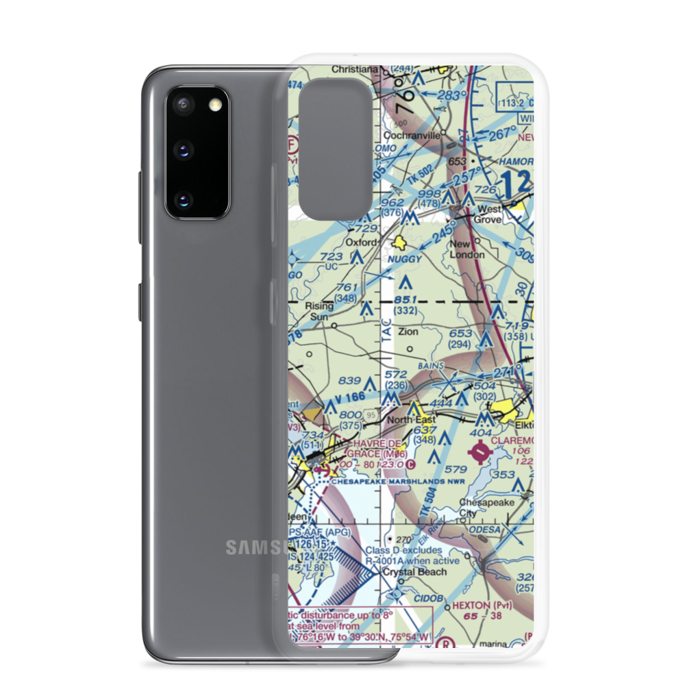 High Valley Airport (16MD) VFR Sectional Samsung Case Samsung Galaxy S20 model shown