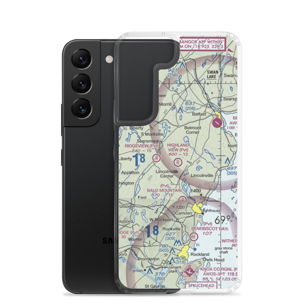 HIghland View Field (55ME) VFR Sectional Samsung Case Samsung Galaxy S22 model shown