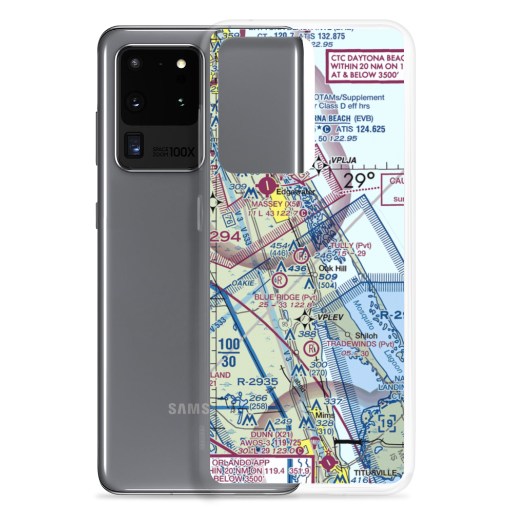 Highlander Airport (2FD6) VFR Sectional Samsung Case Samsung Galaxy S20 Ultra model shown