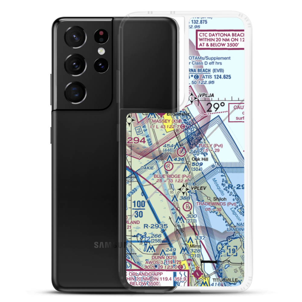 Highlander Airport (2FD6) VFR Sectional Samsung Case Samsung Galaxy S21 Ultra model shown