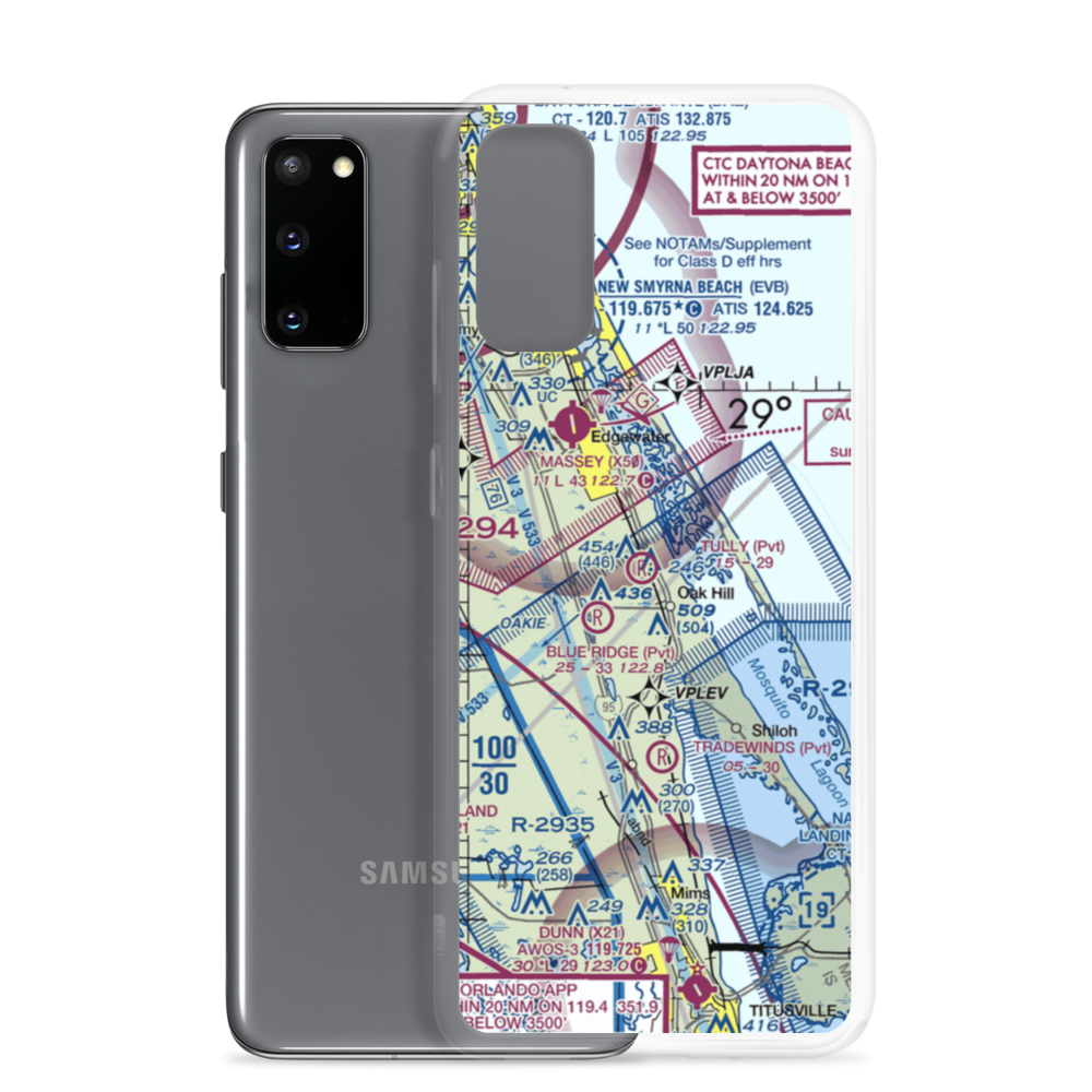 Highlander Airport (2FD6) VFR Sectional Samsung Case Samsung Galaxy S20 model shown