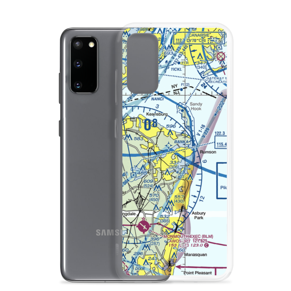 Highlands Seaplane Base (44NJ) VFR Sectional Samsung Case Samsung Galaxy S20 model shown