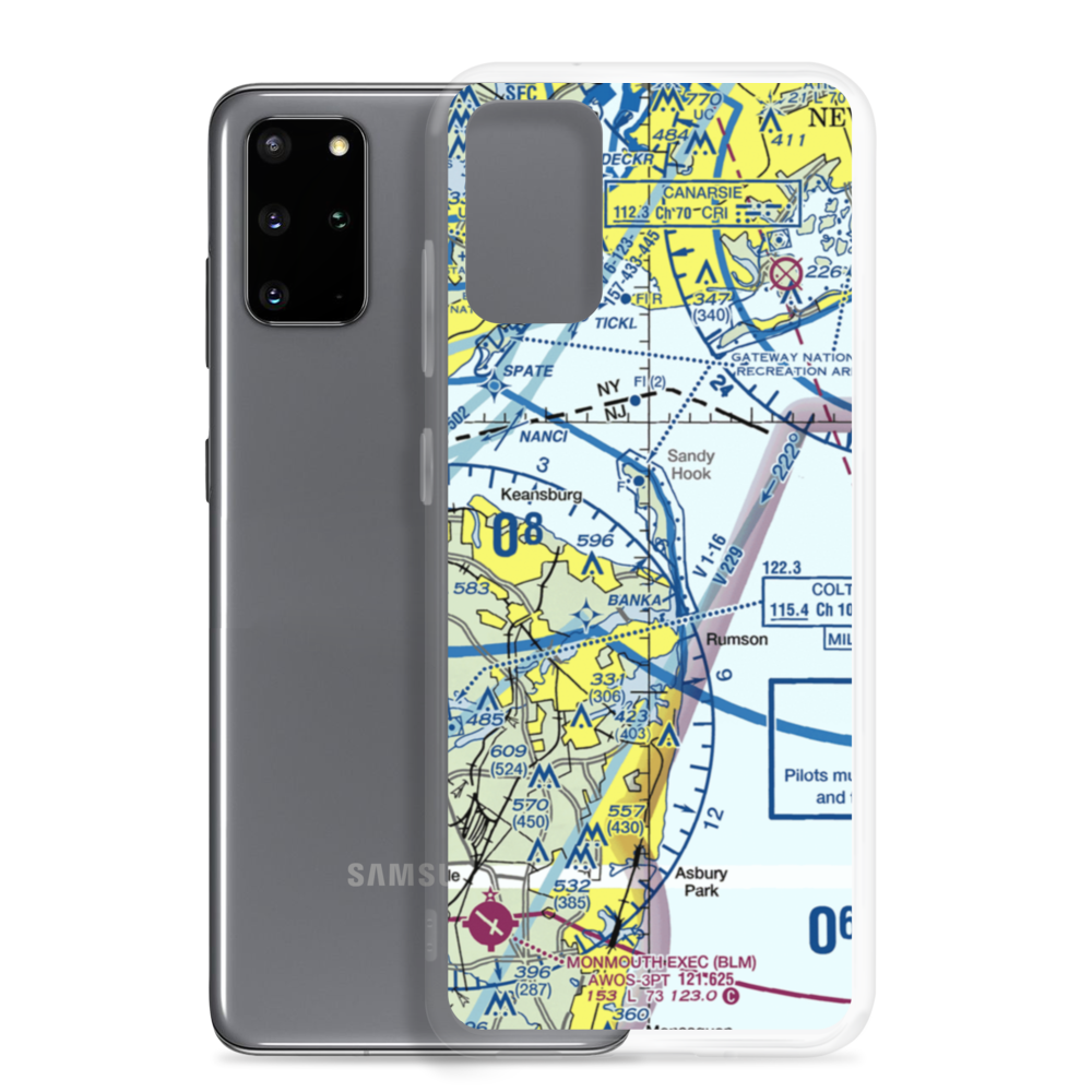 Highlands Seaplane Base (54NJ) VFR Sectional Samsung Case Samsung Galaxy S20 Plus model shown