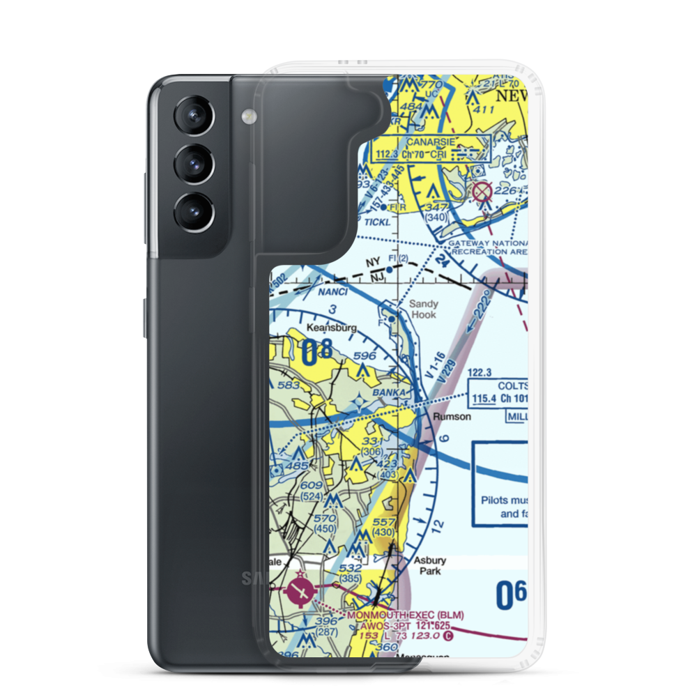 Highlands Seaplane Base (54NJ) VFR Sectional Samsung Case Samsung Galaxy S21 model shown