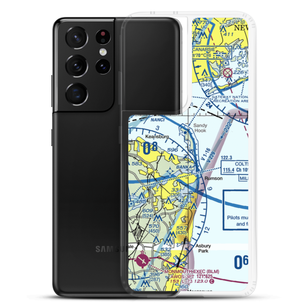 Highlands Seaplane Base (54NJ) VFR Sectional Samsung Case Samsung Galaxy S21 Ultra model shown