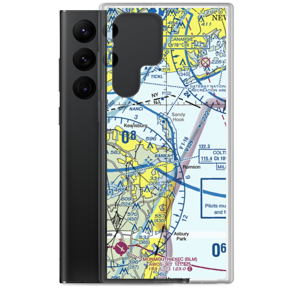 Highlands Seaplane Base (54NJ) VFR Sectional Samsung Case Samsung Galaxy S22 Ultra model shown