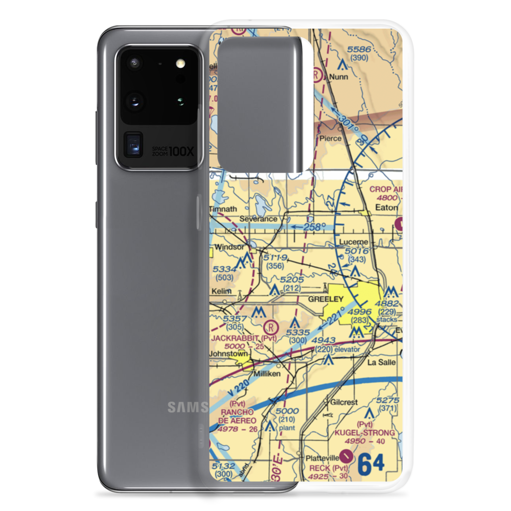 Highline Farm Airstrip (67CO) VFR Sectional Samsung Case Samsung Galaxy S20 Ultra model shown