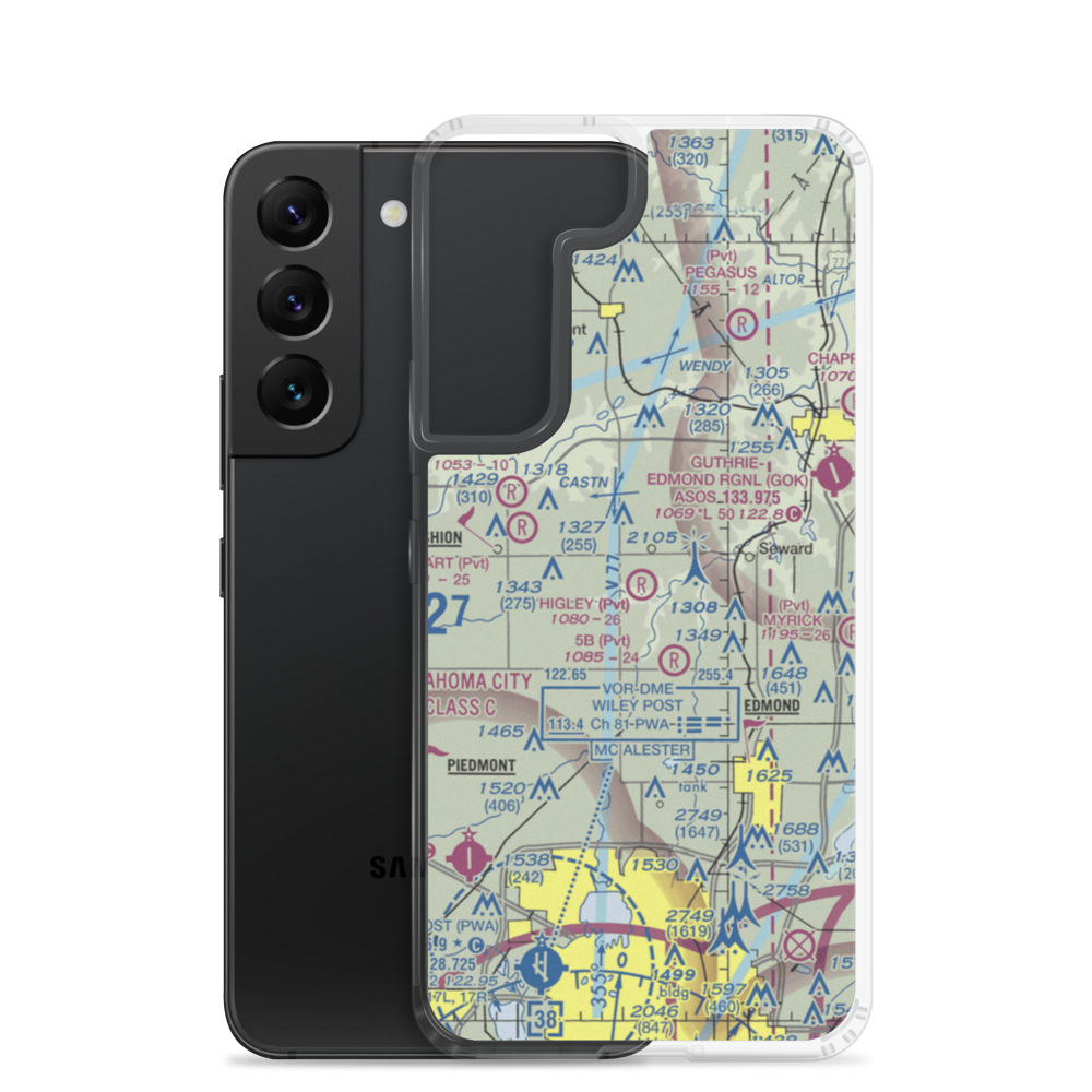 Higley Field (55OL) VFR Sectional Samsung Case Samsung Galaxy S22 model shown