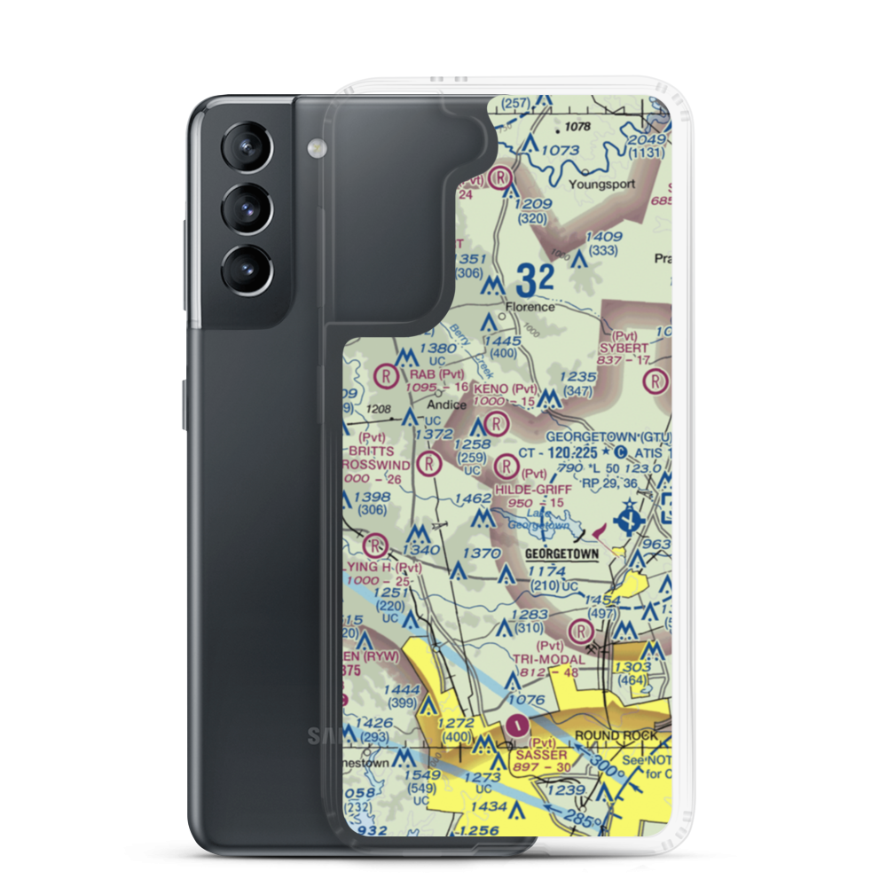Hilde-Griff Field (05TE) VFR Sectional Samsung Case Samsung Galaxy S21 model shown
