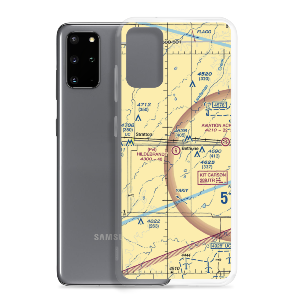 Hildebrandt Airport (CO22) VFR Sectional Samsung Case Samsung Galaxy S20 Plus model shown