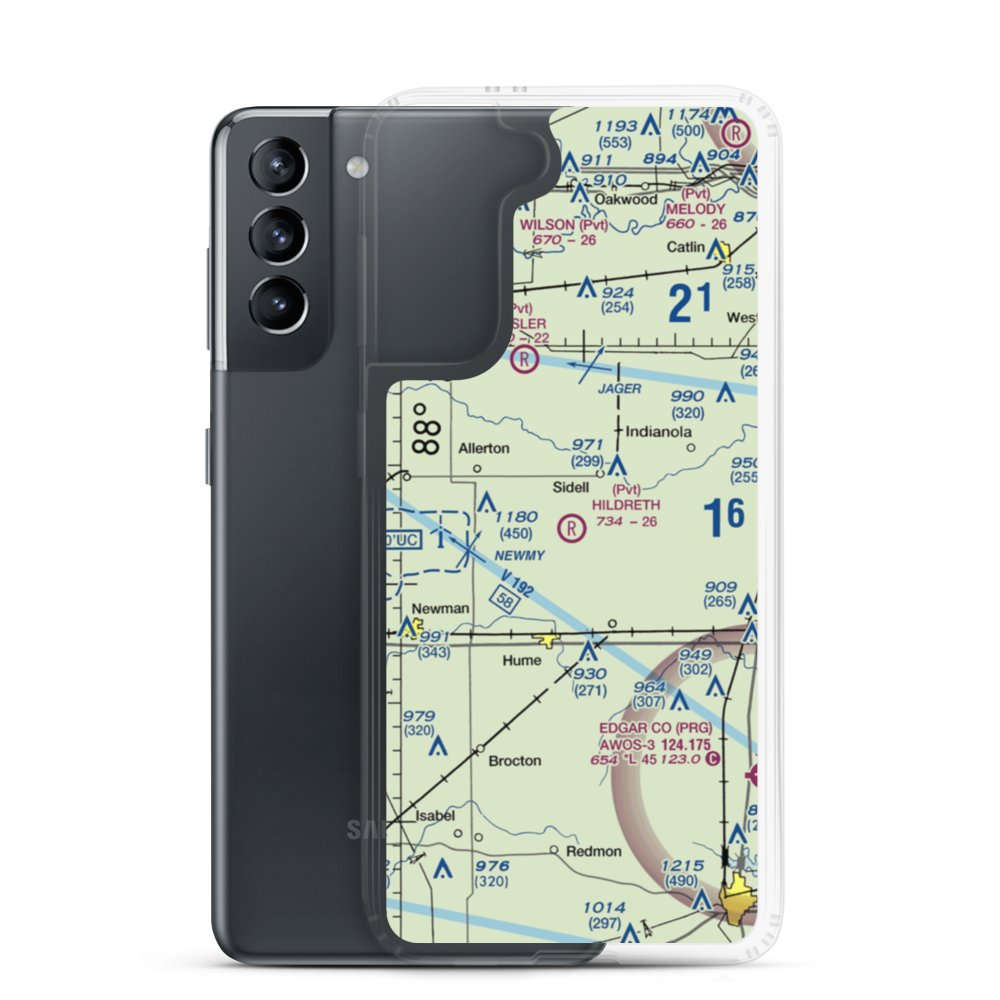 Hildreth Air Park (96IS) VFR Sectional Samsung Case Samsung Galaxy S21 model shown