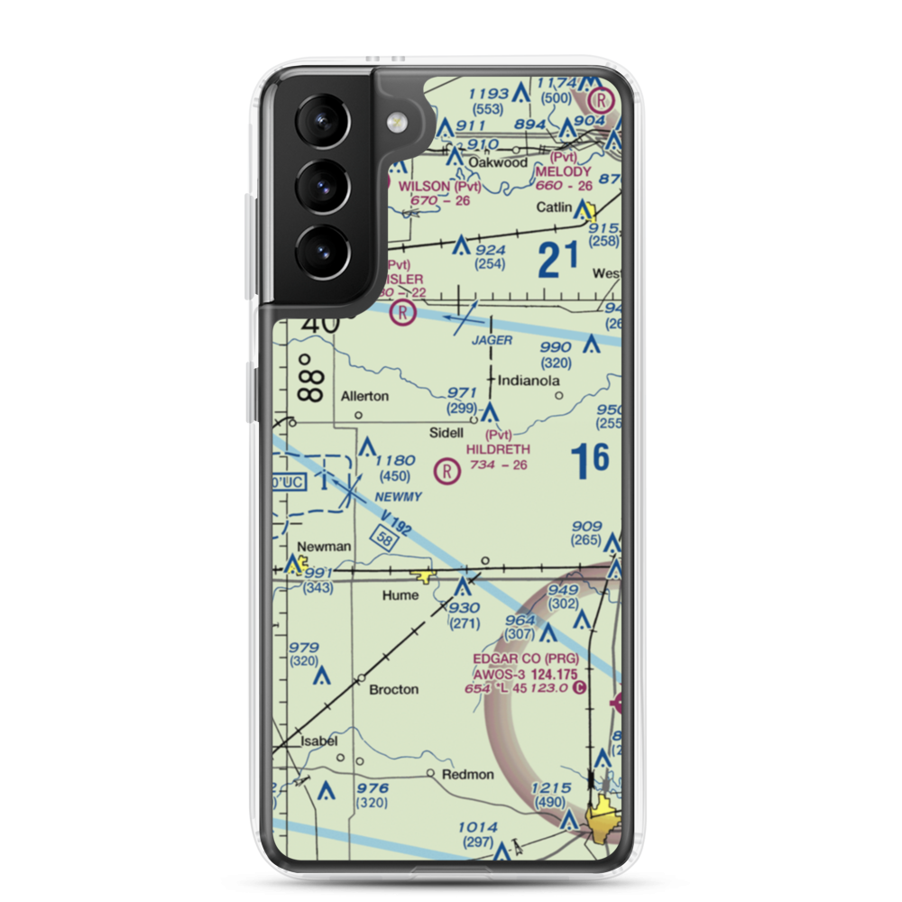 Hildreth Air Park (96IS) VFR Sectional Samsung Case Samsung Galaxy S21 Plus model shown