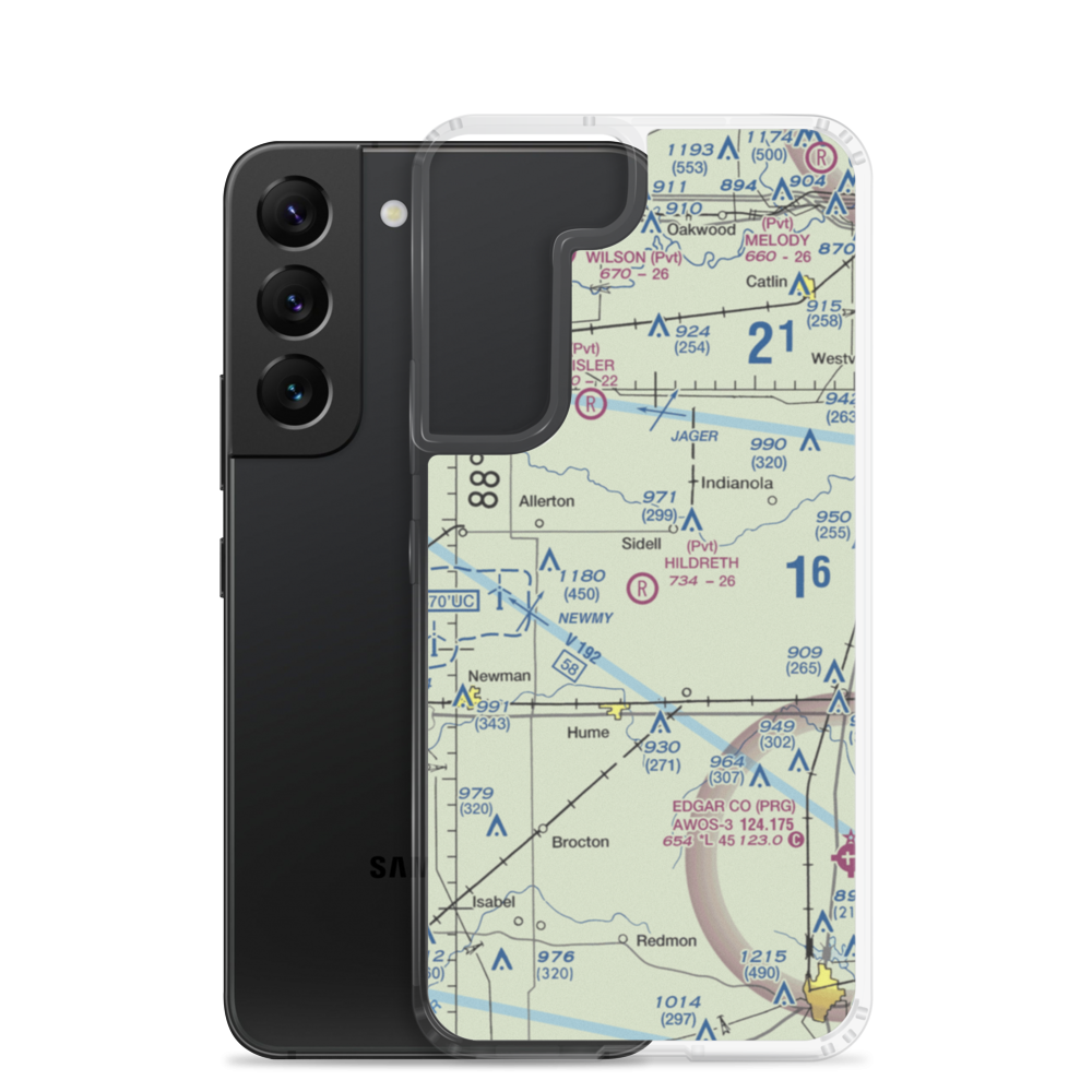 Hildreth Air Park (96IS) VFR Sectional Samsung Case Samsung Galaxy S22 model shown