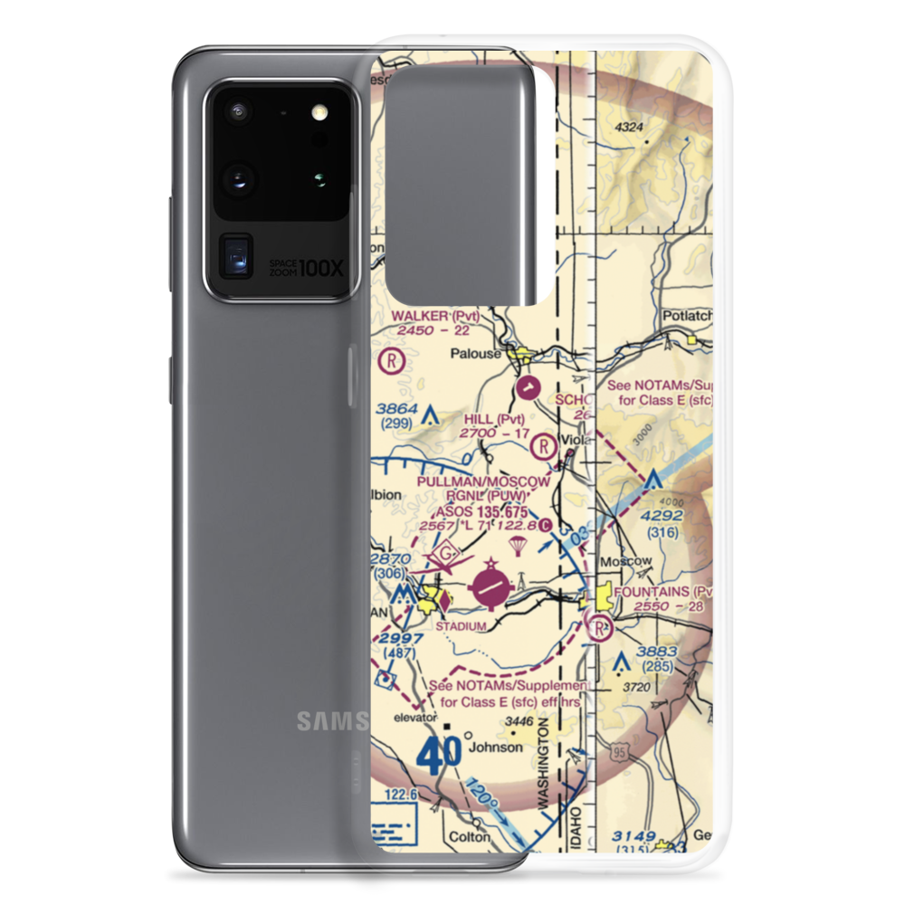 Hill Airport (WT88) VFR Sectional Samsung Case Samsung Galaxy S20 Ultra model shown