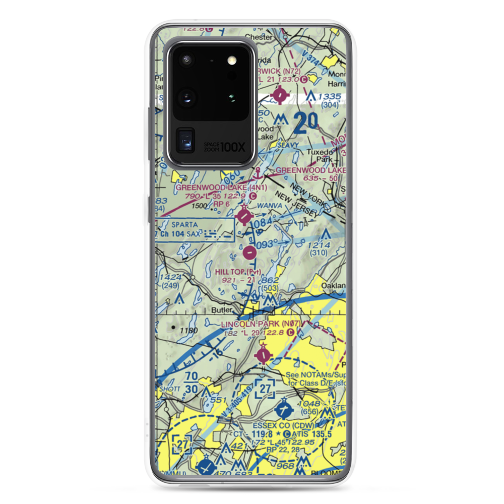 Hill Top Airport (JY43) VFR Sectional Samsung Case Samsung Galaxy S20 Ultra model shown