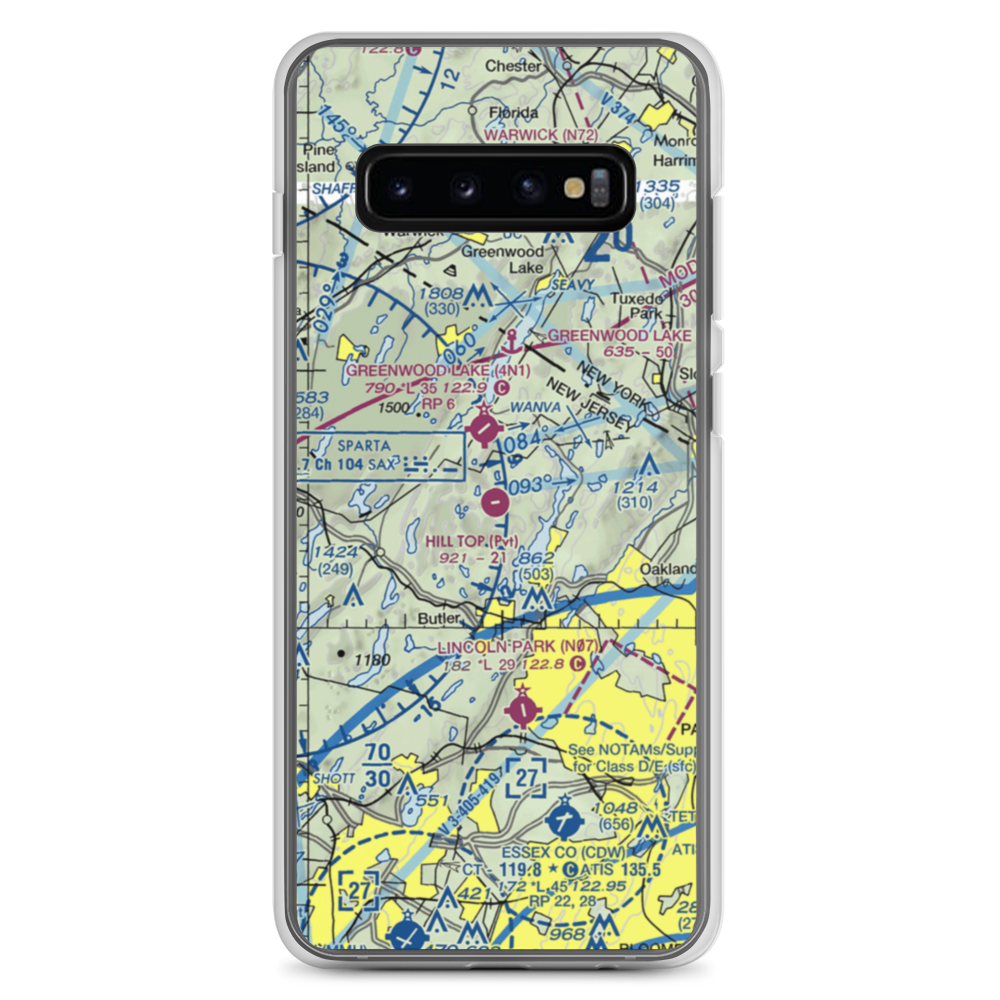 Hill Top Airport (JY43) VFR Sectional Samsung Case Samsung Galaxy S10+ model shown