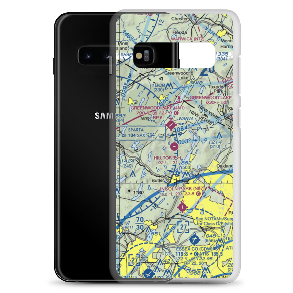 Hill Top Airport (JY43) VFR Sectional Samsung Case Samsung Galaxy S10+ model shown