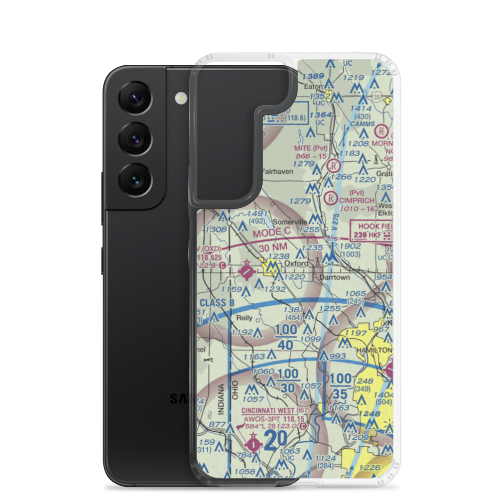 Hillcrest Airport (OI26) VFR Sectional Samsung Case Samsung Galaxy S22 model shown